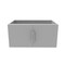 Castello Usa Alpine 30-inch Gray Vanity Base with Chrome Handle CB-MC-30G-CHR-VBO - alternate 4